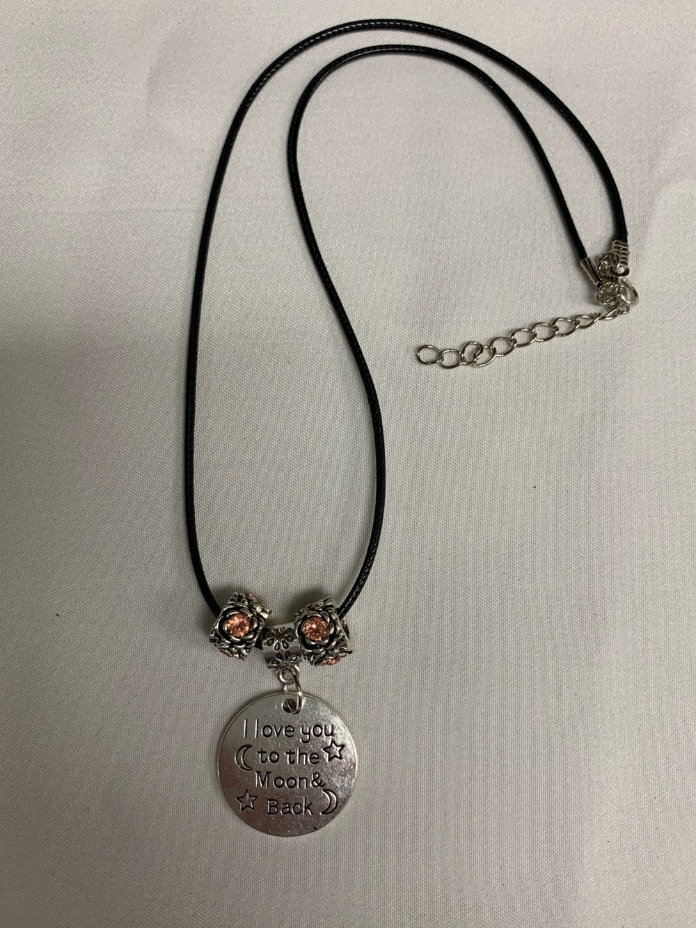 Charm Pendant Necklaces with Inspirational Engraved Disc